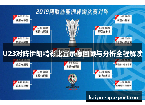 U23对阵伊朗精彩比赛录像回顾与分析全程解读